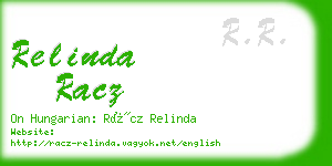 relinda racz business card